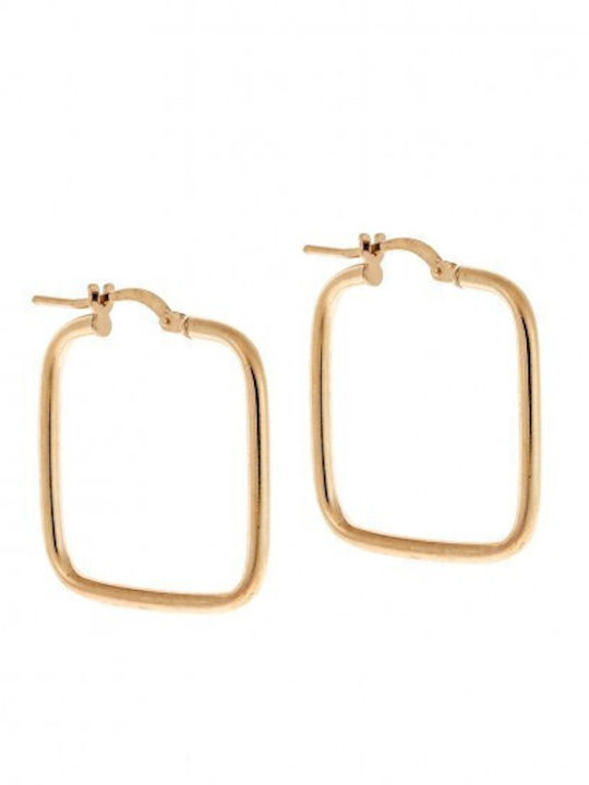 Earrings Hoops made of Silver Gold Plated