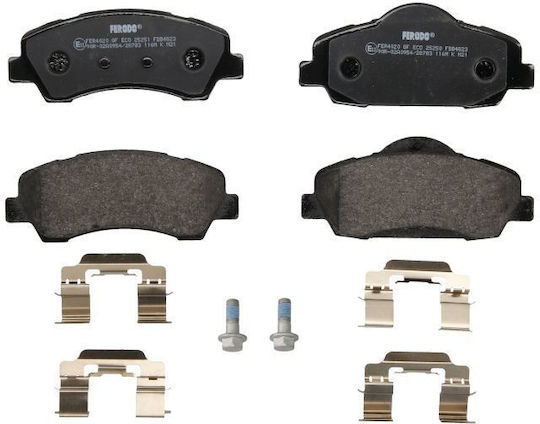 Front Brake Pads Set Ferodo Peugeot 308 Ii 1.2 1.5d 1.6d 09.13-06.21 Height 52.6mm Width 132.9mm Thickness 18.8mm