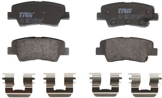 Trw Automotive Rear Brake Pad Set Hyundai Accent I10 Kona Kia Soul 41.2mm Height 99.8mm Width 15.5mm Thickness