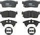 Set Plăcuțe De Frână Partea Din Față Trw Daihatsu Sirion Yrv Nissan Pixo Suzuki Carry Ignis 1.0 1.3 1.5 03.00 45.5mm 108.7mm 15.0mm