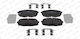 Front Brake Pads Set Ferodo Hyundai Creta Kona Suv 1.0-2.0 01.16 Height 57.2mm Width 130.0mm Thickness 17.6mm Wear Sensor Yes
