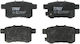 Trw Automotive Rear Brake Pads Set Honda Accord Civic Height 46.8mm Width 93.5mm Thickness 15.3mm Wear Sensor Yes