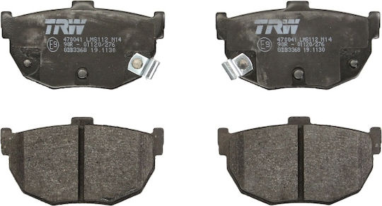 Trw Automotive Rear Brake Pads Set Kia Cerato I Nissan Bluebird Maxima Iii 46.5x85.3x14.0 Mm Wear Sensor Yes