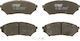 Front Brake Pads Set Trw Mitsubishi Pajero Pinin I 1.8/2.0 10.99-06.07 Height 48mm Width 123.2mm Thickness 15.5mm