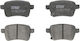 Set Plăcuțe De Frână Spate Trw Fiat 500l Tipo 1.4 1.4lpg 1.6d 09.12 Înălțime 48.1mm Lățime 95.6mm Grosime 17.9mm Senzor Uzură Da