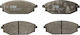 Set Plăcuțe De Frână Partea Din Față Trw Automotive Hyundai Galloper I Ii Toyota Hilux Vii 2.5d/3.0 08.91-05.15 52.5mm 137.0mm 17.0mm
