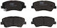 Front Brake Pads Set Trw Hyundai Elantra V Genesis Veloster 1.6-2.0 09.10 Height 60mm Width 123.8mm Thickness 18mm