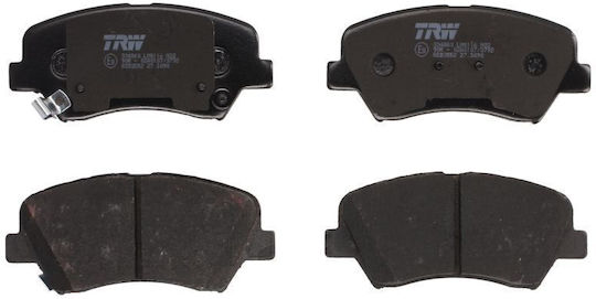 Front Brake Pads Set Trw Hyundai Elantra V Genesis Veloster 1.6-2.0 09.10 Height 60mm Width 123.8mm Thickness 18mm