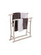 Single Floor Standing Bathroom Freestanding Towel Rack ​90x77cm White