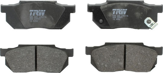 Set Plăcuțe De Frână Partea Din Față Trw Honda Accord Ii Civic Iii Iv V Crx Ii Prelude Ii 1.3-1.8 09.83-11.95 Înălțime 45mm Lățime 116mm Grosime 15mm