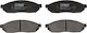 Set Plăcuțe De Frână Partea Din Față Trw Honda Civic I Ii Suzuki Alto I Ii Iii Iv Super Transporta 0.8 1.0 1.3 38x119.3x15 Mm