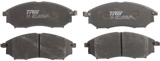 Trw Automotive Front Brake Pad Set 157.0mm x 58.5mm x 17.0mm Infiniti Nissan
