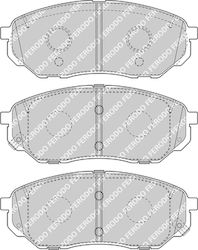 Ferodo Front Brake Pad Set Hyundai Santa Fe Iv Kia Sorento Iii Height 58.8mm Width 152.3mm Thickness 17.0mm Wear Sensor Yes Ferodo Front Brake Pad Set Hyundai Santa Fe Iv Kia Sorento Iii Height 58.8mm Width 152.3mm Thickness 17.0mm Wear Sensor Yes