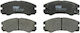 Set Plăcuțe De Frână Partea Din Față Trw Isuzu Soldat Ii Vehicross Opel Monterey A 3.1d/3.2 08.91-12.00 Înălțime 58.5mm Lățime 137.9mm Grosime 16.5mm
