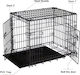 Black Dog Transport Cage 76x53x57cm
