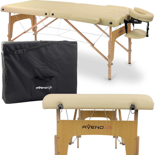 Habys Sofia Light Wooden Portable Beige Massage and Physiotherapy Bed 185x60cm