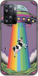 Ufo Oppo A57s Черен TPU Черен Силикон