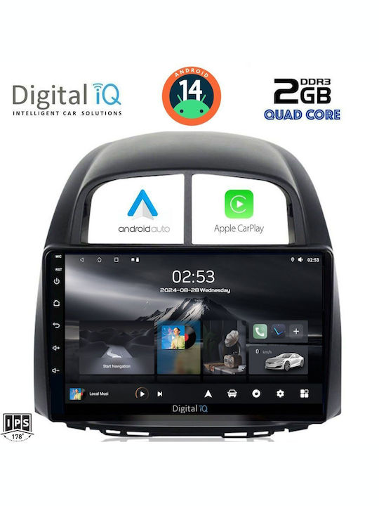 Digital IQ Car Audio System for Daihatsu Sirion 2006-2012 (Bluetooth/USB/AUX/WiFi/GPS/Apple-Carplay/Android-Auto) with Touch Screen 10"