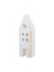 Nuova Vita Handmade Tabletop Lucky Charm Home White Ceramic 4x11.5cm 1pcs