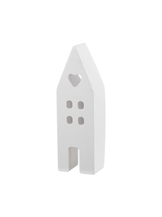 Nuova Vita Handmade Tabletop Lucky Charm Home White Ceramic 4x11.5cm 1pcs