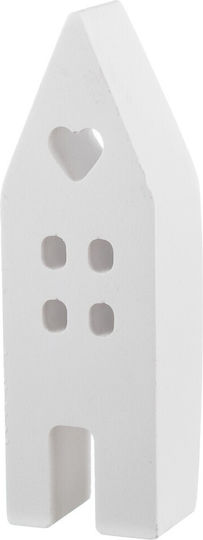 Nuova Vita Handmade Tabletop Lucky Charm Home White Ceramic 4x11.5cm 1pcs