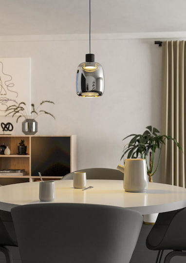 Eglo LED Smart Κρεμαστό Φωτιστικό Μαύρο