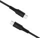 Fixed USB 2.0 Cable USB-C male - USB-C 60W PD Μαύρο 2m