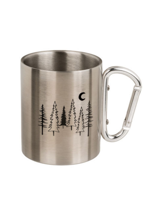 Out of the Blue Forest Mug Metallic Silver