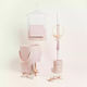 Handmade Baptism Set for Girl Theme Pink Gold Dried Arrangement 11pcs 331921 Ntampoudis Ntm-331921