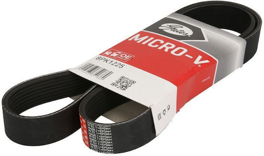 Gates Multi-v-belt Transmission Belt 8pk1225 Mazda Length 1225 Mm Width 28.5 Mm 8 Ribs Black