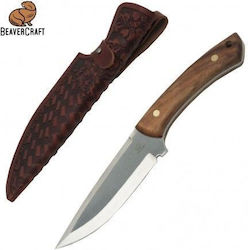 Beaver Craft Beaver Craft Brown Knife in Leather Sheath HGK1 Art Beaver Craft Beaver Craft Brown Knife in Leather Sheath HGK1 Art