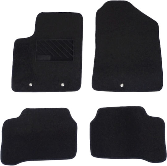 Luxury Quality Carpet Mats Black Compatible Kia Picanto GT Line Model 2017-present 4pcs