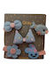 Set mit 5 Haarspangenkarten Blau