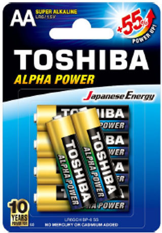 Toshiba Alpha Power Alkaline Batterien AA 1.5V 6Stück