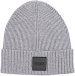 Boss Beanie Beanie Knitted in Gray color
