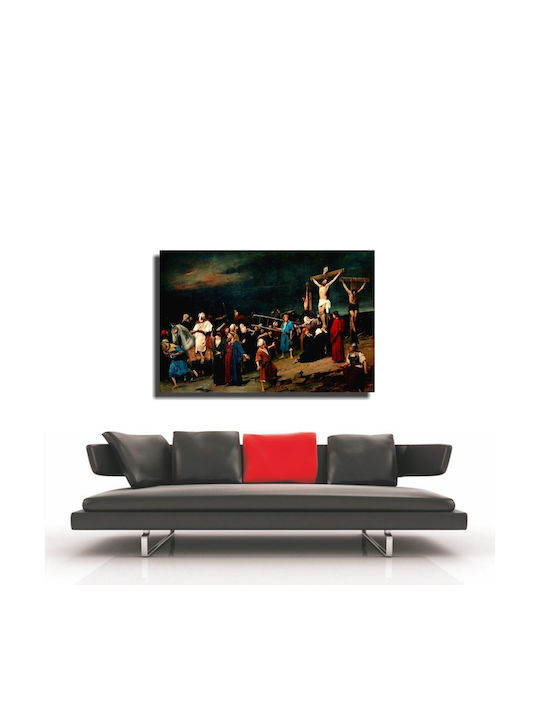 Canvas Print Reproduction Golgotha Mihály Munkácsy 90cm X 67cm