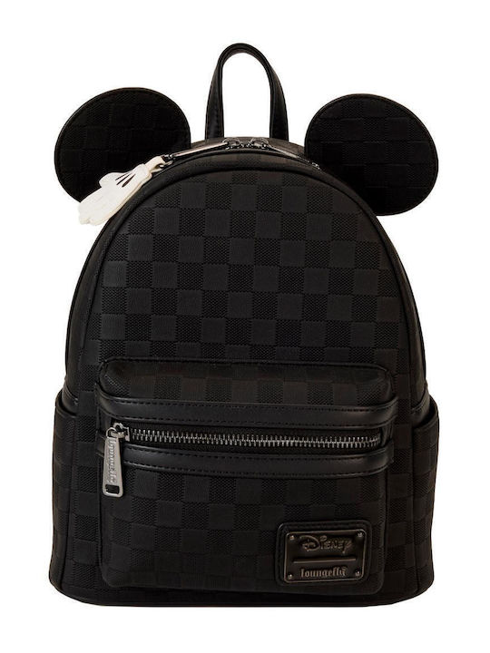 Loungefly Kinder Rucksack Rucksack Schwarz 23cmx23cmx11.4cmcm Disney Mickey Ohr Immergrün Mini