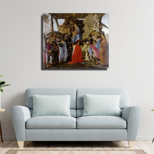 Tablou Reproducere Adorația Magilor Sandro Botticelli 90cm X 75cm