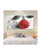 Tablou Pânză Trandafir Roșu 120cm X 60cm