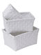 Atmosphera Storage Basket Plastic White 1pcs