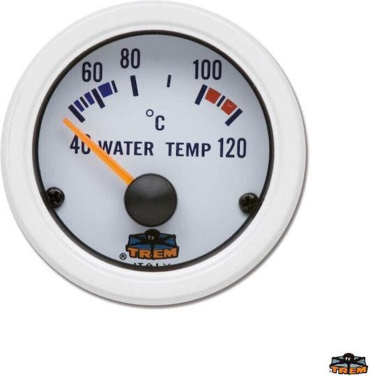 Wassertemperaturanzeige Weiß 12V 0-120°C Trem Srl 11.tr.l3274120