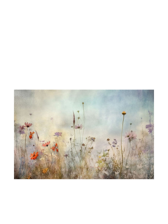 Pastel Wall Mural Living Room Wall Decoration Flower Meadow 197x296