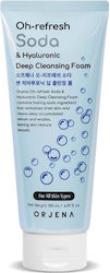 Orjena Oh-refresh Soda & Hyaluronic Αφρός Καθαρισμού Προσώπου