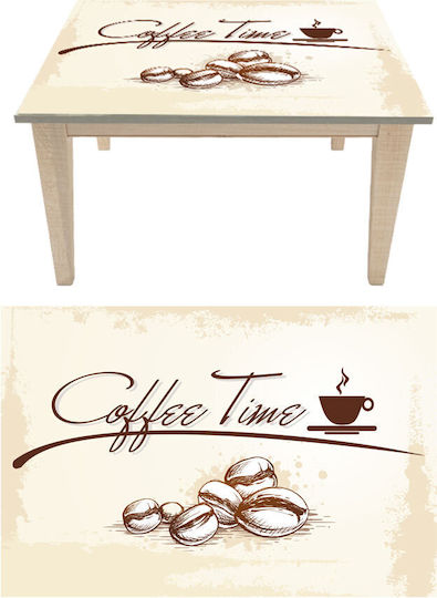 Αυτοκόλλητο Τραπεζιού Coffee Time 3 130cm X 85cm