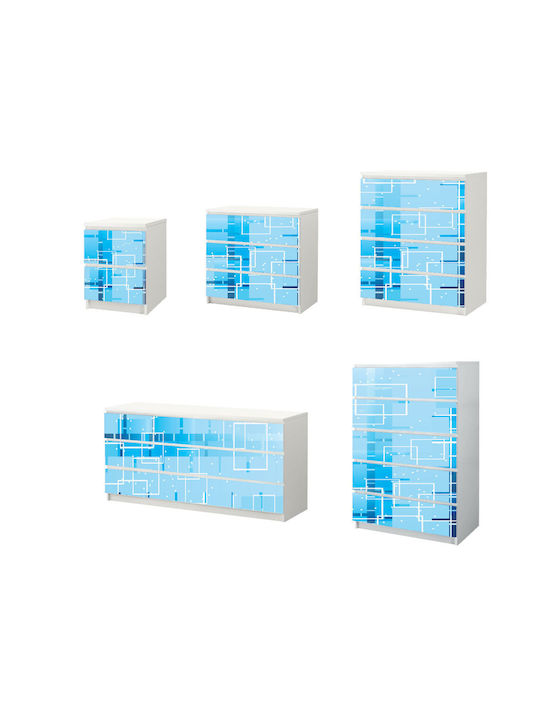 Αυτοκόλλητο Συρταριέρας Abstract 03 Συρταριέρα 3x2