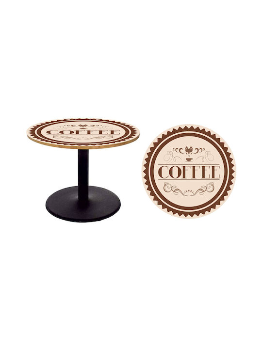 Kaffeetisch-Aufkleber 3 90cm Durchmesser