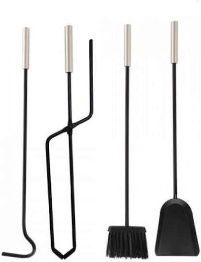 Zogometal Cleștar pentru șemineu Matte Nickel-Black