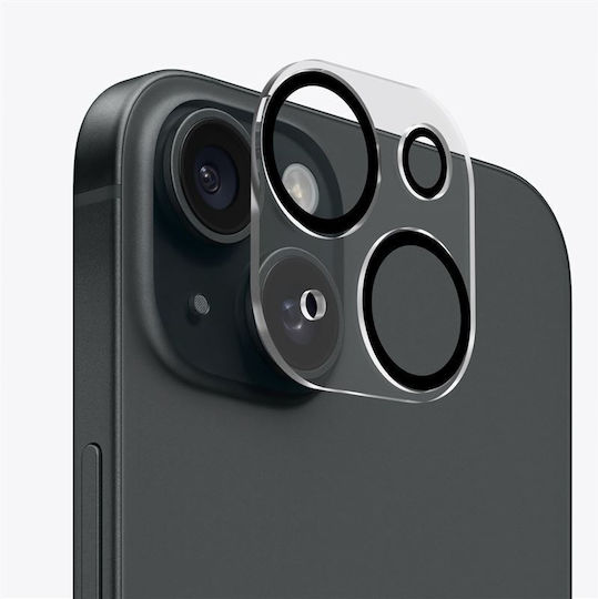Mobile Origin Camera Protection Tempered Glass Transparent for the Apple iPhone 15 / 15 Plus