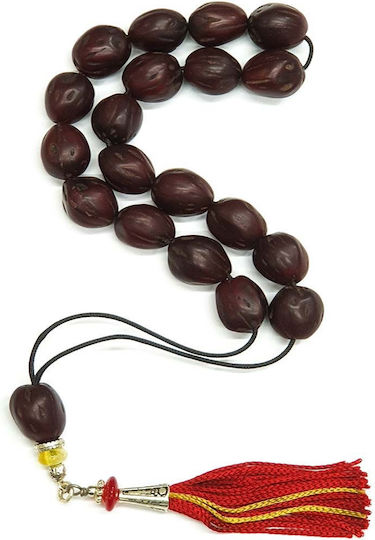 Roloi Komboloi Nutmeg Worry Beads Burgundy 34cm
