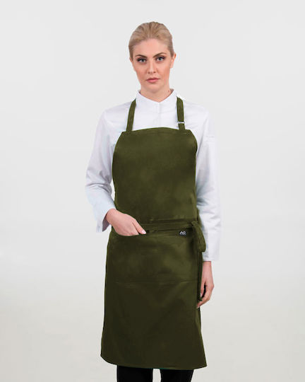 Ayo Ποδιά Σερβιτόρου / Barista / Bartender Ολόσωμη Χακί